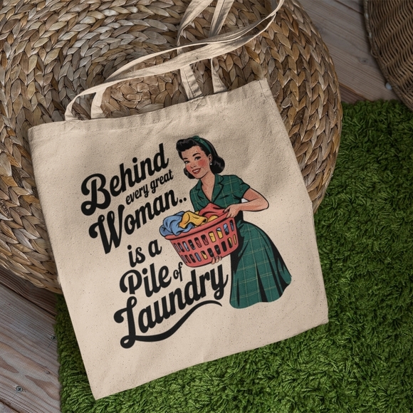 None Handbags - Retro Cream Tote Bag